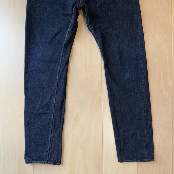 Syoaiya Selvedge Jeans 36 Blue Dark Wash Denim Straight Leg Made in Japan - Picture 4 of 10